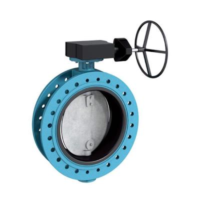 China Double Flange PN10 PN16 Concentric Type Butterfly Valve dn500 General Ductile Iron Body for sale