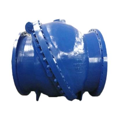 China DN1500 General Ductile Iron Double Door Flange Swing Check Valve for sale