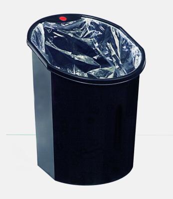 China Without Open Lid 15L Plastic Waste Bin Open Top Waste Bin for sale