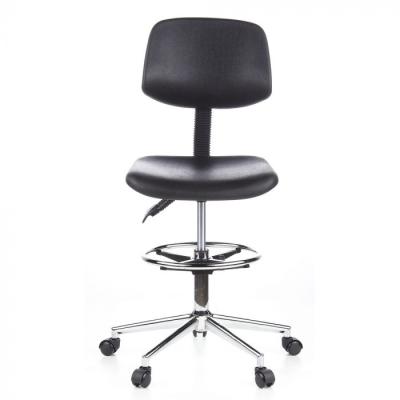 China Wholesale Adjustable (Height) PU Industrial Lab Task Chairs With Wheels Task Chairs for sale