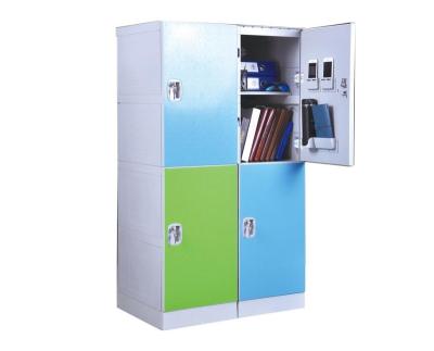 China Twinco Filing Cabinet 4 Door ABS School Shoe Cabinet Gym Plastic Storage Cabinets for sale