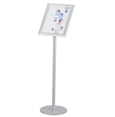 China Frame DIY Poster Display Stand Aluminum Floor Display Rack Poster Stand for sale