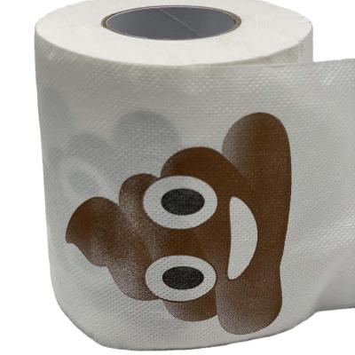 China Funny Virgin Wood Pulp Poop Gag Gifts Happy Birthday Decorations Toilet Paper Birthday Gifts For Man And Women for sale