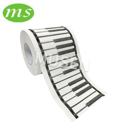 China Virgin Wood Papers Custom Piano Printed Toilet Paper Roll for sale