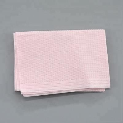 China Paper+PE Film Cloth Disposable Dental Bib Dental Apron for sale