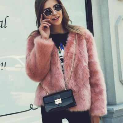 China Winter New Fox Ladies Anti-Shrink Fur Coat Short Faux Fur Coat for sale