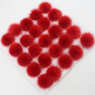 China Bag Charm / Warm Plush Real Mink Fur Ball Pompoms Handmade Fashion DIY Fur Key Chain 2021 for sale