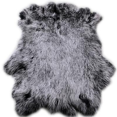 China Automatic Wholesale Natural Color Dyed Upholstery Rabbit Skins Wholesale Rabbit Fur Skin For Fur Jacket for sale