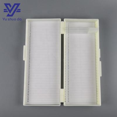 China ABS Material Lab Consumables Microscope Slide Storage Box for sale