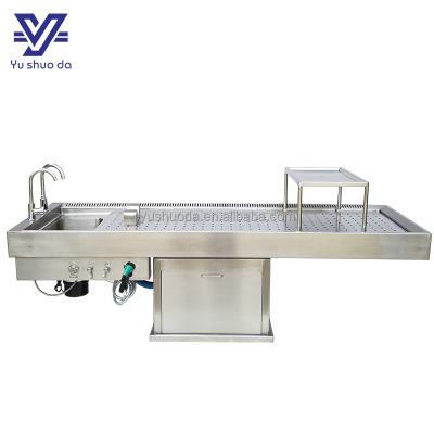 China Dissection Table Cabinet Body Mortuary Table With Trays Price for sale