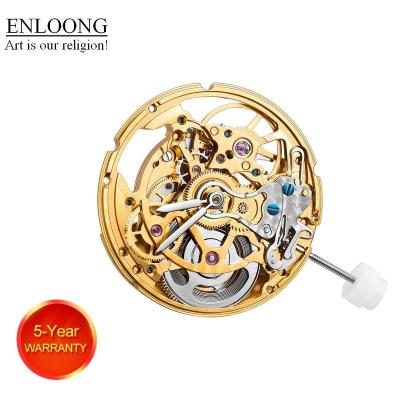 China OEM Logo Blue Screws 2824 Rotor Luxury Skeleton Mechanical Automatic Movement 25 Jewelry Custom Watch Movement Gold for sale