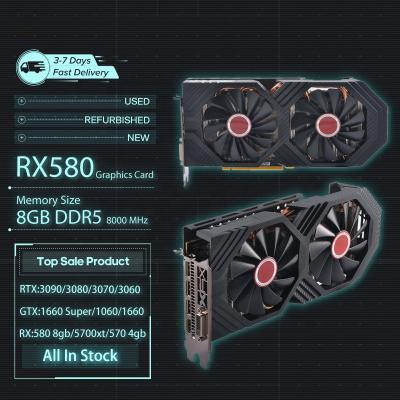 China New high quality desktop video card RX 470 550 560 570 580 588 4GB 8GB GDDR5 graphics card for sale