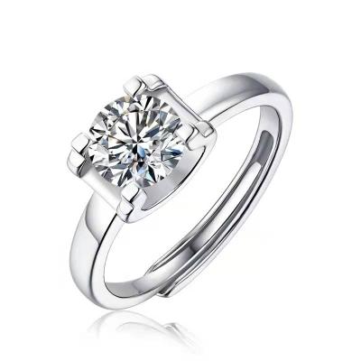 China CLASSIC silver jewelry s925 design sense. Moissanite. Ring couple ring does not fade for sale