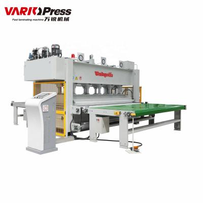 China furniture & automatic door horizontal loading and unloading hot press machine for sale