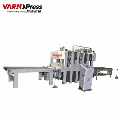 China furniture & 160ton Door Short Cycle Laminating Hot Press Machine With Loading And Unloading Device for sale