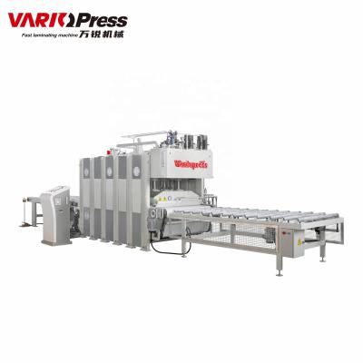 China furniture & door thru-feed hot press production line for sale