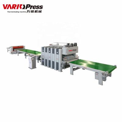 China Composite Door Factory Door Wood Automatic Lamination Hot Press Line for sale