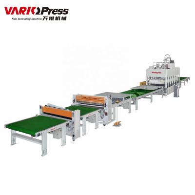 China Factory Automatic Laminating Hot Press Production Line For Doors for sale