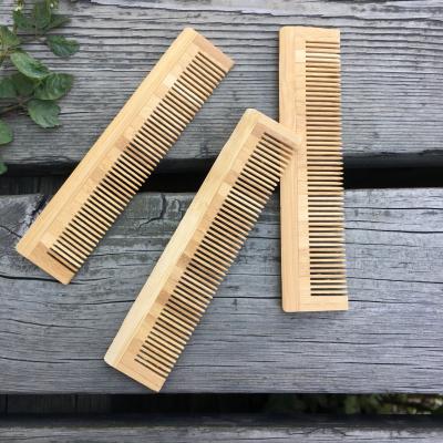 China Home Custom Eco-Friendly 100% Biodegradable Natural Bamboo Hair Comb for sale