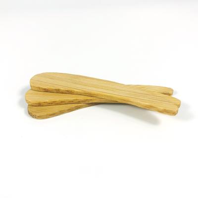 China Reusable; Mini Cream Spatula Bamboo Cosmetic Applicator Eco Friendly Wholesale Small Bamboo Spatula for sale