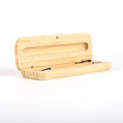 China Reusable; Eco Friendly Wholesale Luxury Wooden Bamboo Pens Packaging Gift Box Bamboo Pen Storage Box for sale