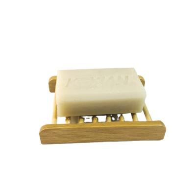 China Sustainable Hot Sale Portable Natural Bathroom Bamboo Wooden Soap Dish for sale