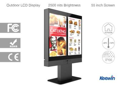 China Truly Versatile Design Digital Drive Thru Menu Board With Additional Back To Back Option for sale