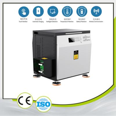 China Geïntegreerde 48v/150a AGV-accu-oplader Automatische opneembare oplaadstapel Te koop