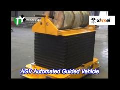 mecanum wheel agv automatic guided vehicle lifts power roller docking conveyor carries 1t-2t omnidir