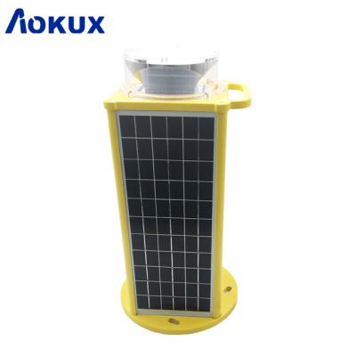 China Aokux Aluminum IALA Integrated Beacon Light IP68 Solar Lantern Light 7-16nm Marine Navigation for sale