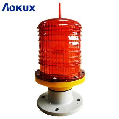 China 20-60 Flashes/Fixed Light Hot Sale ICAO FAA Type Aokux Obstruction Light Low Intensity Aviation Obstruction Lights L-810 for sale