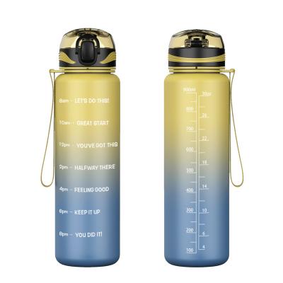 China Tritan Material Vivid Colors Large Reusable 32 Ounce Insulated Water Bottle With Filter for sale