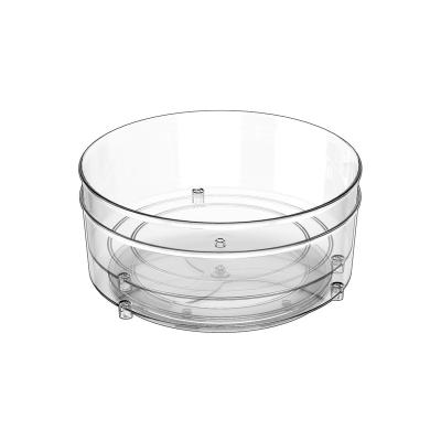 China Luxury Morden Rotating 360 Cosmetic Turntable Box Organizers For Kitchen Office Bathroom for sale