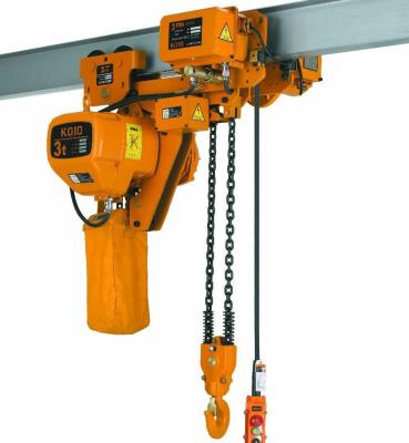 China Building material shops KOIO electric chain lifting type low price electric endless chain hoist with hook electric chain hoist for sale