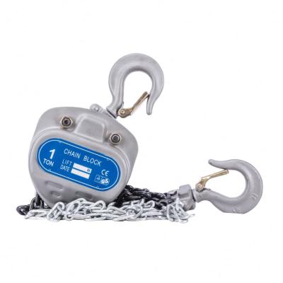 China Hotels Factory Price Small Hand 1 Ton Manual Chain Blocks Chain Hoist for sale