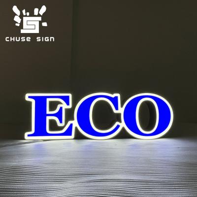 China CHUSE Buildings Custom Outdoor Acrylic Sign Professional Wholesale Business Name Channel Letters for sale