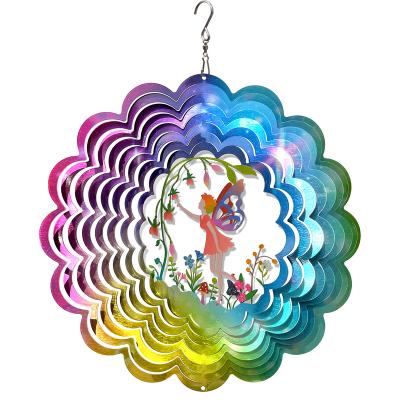 China PSATHENATI modern stainless wind spinner, unique garden hanging decor. for sale