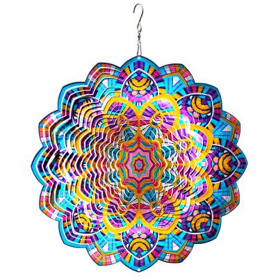 China GOOLLYRUSIM modern stainless wind spinner, unique garden hanging decor. for sale