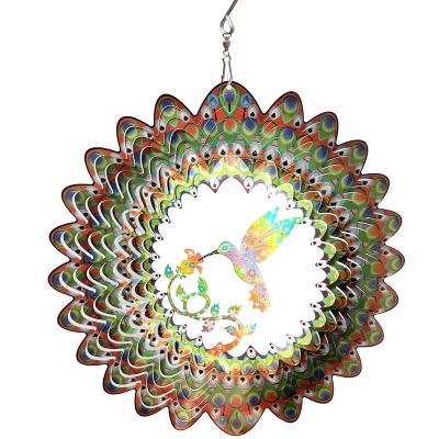 China GIFTCODCOR modern stainless wind spinner, unique garden hanging decor. for sale