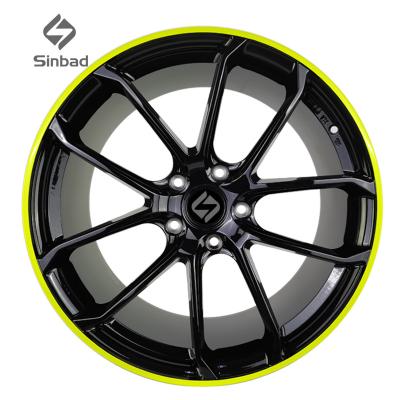 China ALUMINUM ALLOY HUB WHEELS Car Wheels Black Red Line Alloy 13 14 15 Silver Steel Aluminium Color Material Multi Pieces Machine Origin Typ for sale