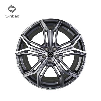 China Aluminium alloy 5 holes car rims forged wheels hub rim high quality low price for sale