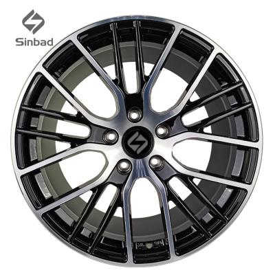 China Aluminium alloy car alloy wheels rim of Car 4 5 6 holes 17 18 19 20 21 22inch black forged aluminum for sale