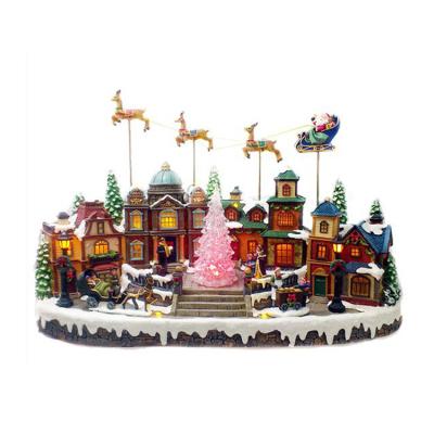 China Best Christmas Decoration Hot Selling Cheap New House Shaped Village Christmas Decorative Product for sale