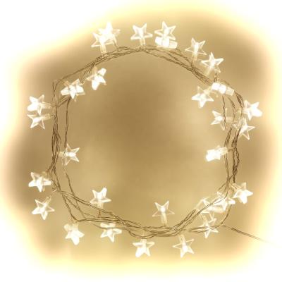 China Five-pointed Star Christmas Shooting Star String Battery Power LED Fairy Christmas Light for sale