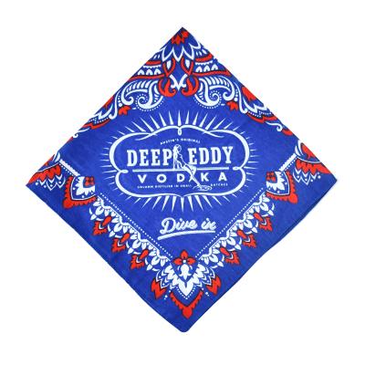 China Multifunctional High Quality Custom Bandana Scarf Square Bandana Logo Design Print Cotton Square for sale