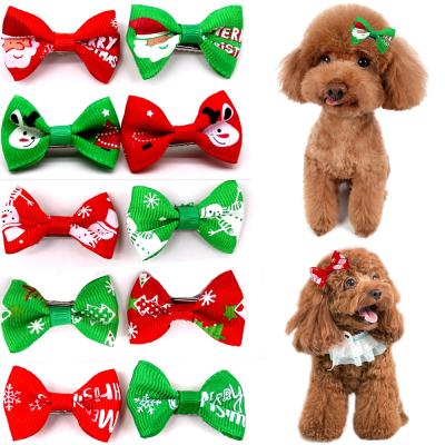 China Stocked Cute Pet Hairpins Puppy Hairpins Cheap Christmas Pet Accessories for sale