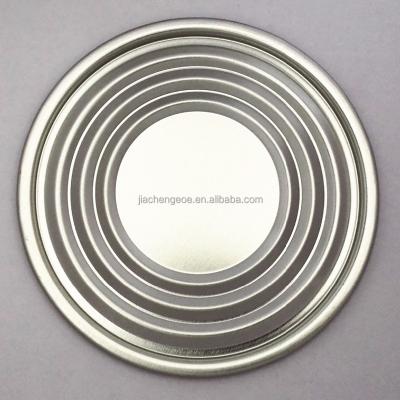 China Non Spill Tin Bottom End Can Lid for sale