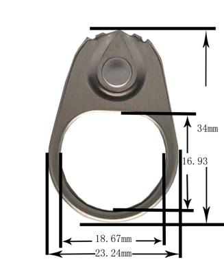 China Aluminum non-refillable Ring Pull for boxes used in food packaging for sale