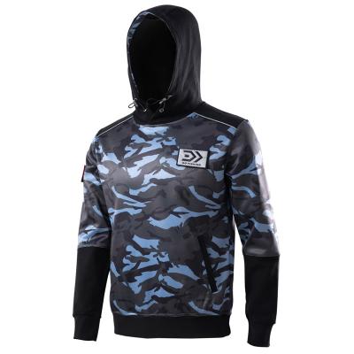 China Customized Anti-Wrinkle Thickened Fabric Micro Elastic Camouflage Splicing Men's Pullover Hoodie Is Casual And Comfortable for sale