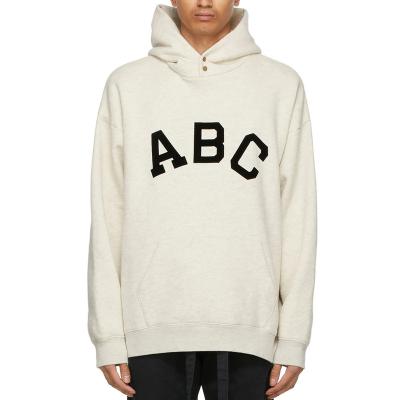 China Anti-pilling Custom printed high street sweater new letter logo ABC loose pocket hooded men's and women's hoodies for sale